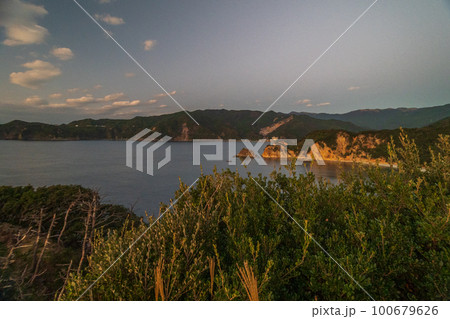 静岡西伊豆 黄金崎公園からの景色 静岡西伊豆 黄金崎公園からの景色 100679626