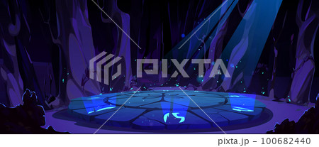 Game background with magic maya altar in jungle Game background with magic maya altar in jungle 100682440