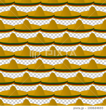 Pattern mexican hats sombrero, beautiful caps 100684693