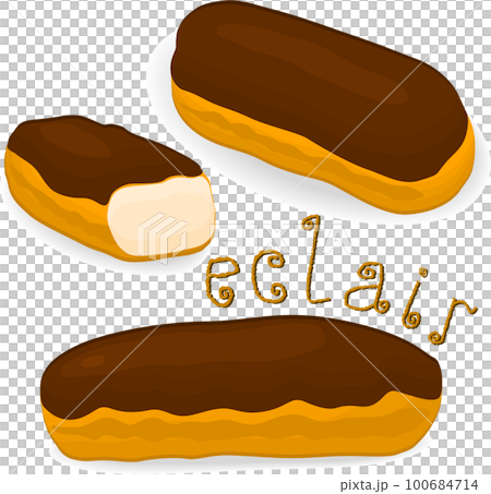 Various sweet tasty eclair Various sweet tasty eclair 100684714