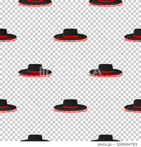 Pattern mexican hats sombrero, beautiful caps 100684785