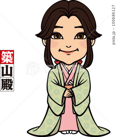 着物を纏った築山殿【3頭身】 100686127