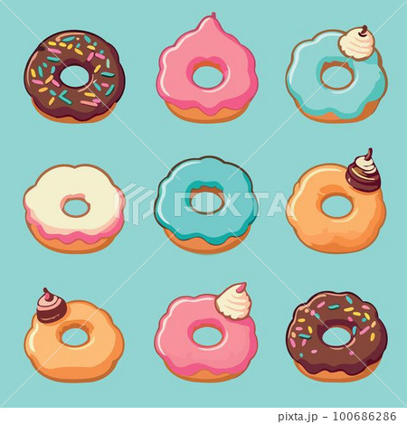 donut food snack sweet 100686286