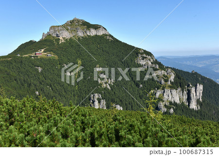 Mountain landscape. Ceahlau mountains, Eastern Carpathians, Romania Mountain landscape. Ceahlau mountains, Eastern Carpathians, Romania 100687315
