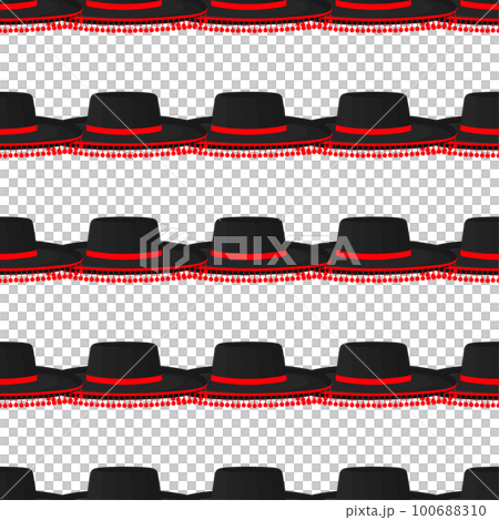 Pattern mexican hats sombrero, beautiful caps 100688310