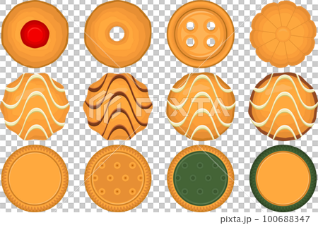 Big set homemade cookie different taste in pastry biscuit Big set homemade cookie different taste in pastry biscuit 100688347