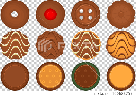 Big set homemade cookie different taste in pastry biscuit Big set homemade cookie different taste in pastry biscuit 100688755
