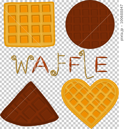 various sweet tasty waffles various sweet tasty waffles 100688847