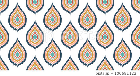 Ethnic seamless pattern. Native tribal traditional embroidery. Ethnic seamless pattern. Native tribal traditional embroidery. 100691122