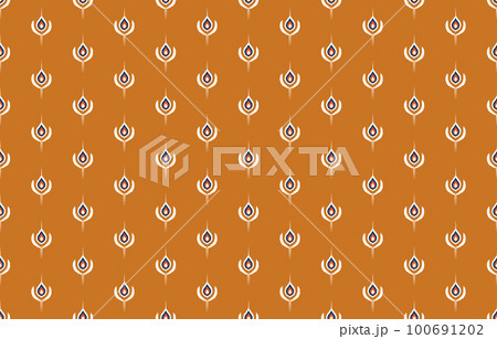Ethnic seamless pattern. Native tribal traditional embroidery. 100691202