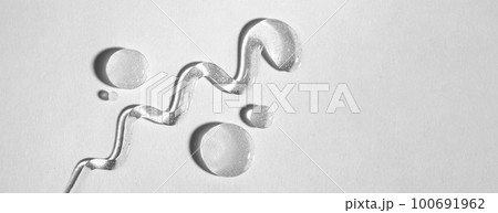 Cosmetic lotion transparent gel drops texture background Cosmetic lotion transparent gel drops texture background 100691962