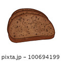 Loaf of rye bread. 100694199
