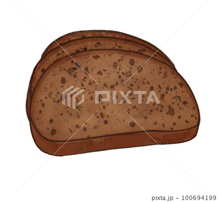 Loaf of rye bread. 100694199