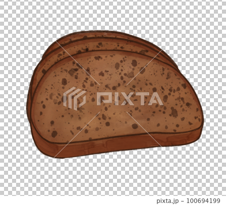 Loaf of rye bread. 100694199