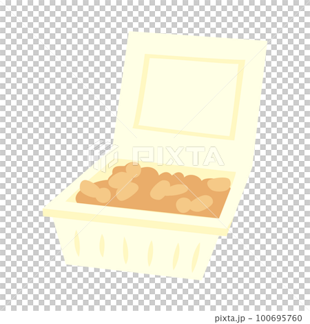 納豆包裝的插圖 100695760