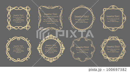 高級感のあるフレームデザイン 100697382