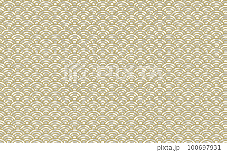 Qinghai wave Japanese pattern background gold background transparent Qinghai wave Japanese pattern background gold background transparent 100697931
