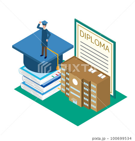 卒業のイメージイラスト 卒業のイメージイラスト 100699534