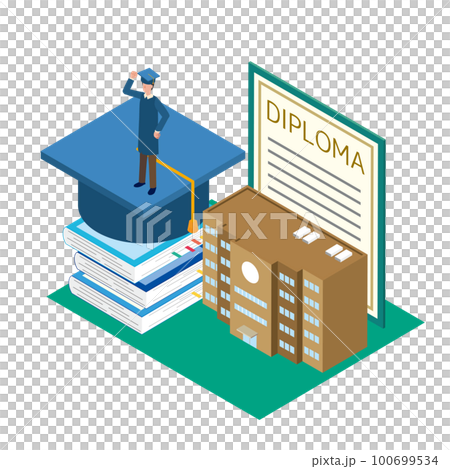 卒業のイメージイラスト 卒業のイメージイラスト 100699534