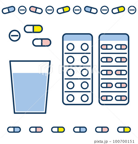 飲み薬 錠剤 カプセル セット シンプル 飲み薬 錠剤 カプセル セット シンプル 100700151