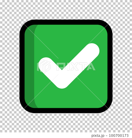 綠色複選框。輸入框。選擇。向量。 100700173