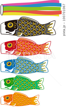 こいのぼり　5色　単体 100701067