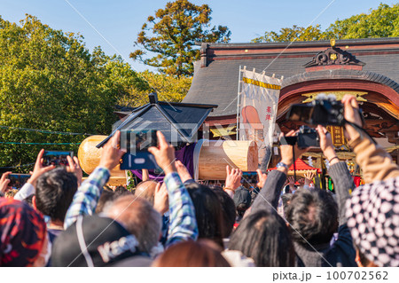 春の田縣神社、豊年祭の御輿行列〈愛知県小牧市〉 100702562