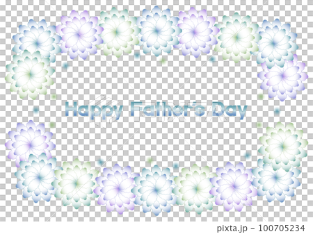 Illustration for Father's Day: Floral card design 100705234