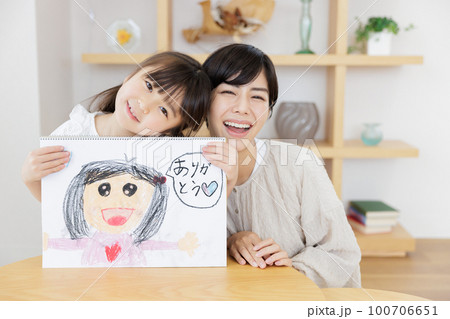 娘 母 似顔絵 母の日 娘 母 似顔絵 母の日 100706651