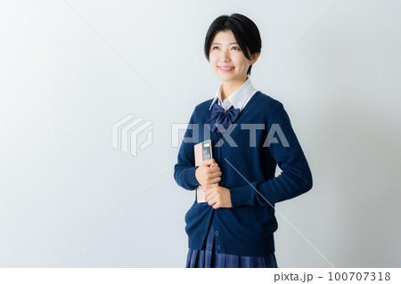 女子高生　勉強イメージ 100707318