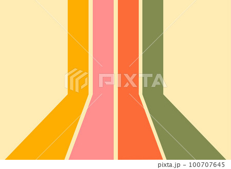 1970 retro seamless pattern. 70s hand-Drawn vector Illustration groovy background, hippie wallpaper. 1970 retro seamless pattern. 70s hand-Drawn vector Illustration groovy background, hippie wallpaper. 100707645