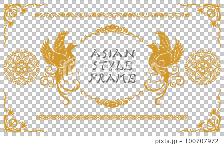 Asian style frame 15 (gold) Asian style frame 15 (gold) 100707972
