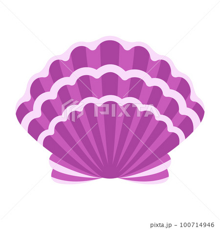 cartoon cute shell isolated on white background 100714946