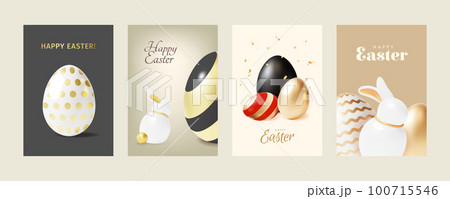 3d Happy Easter Day Ads Banner Concept Poster Card Set Plasticine Cartoon Style . Vector illustration of Spring Holiday 3d Happy Easter Day Ads Banner Concept Poster Card Set Plasticine Cartoon Style . Vector illustration of Spring Holiday 100715546