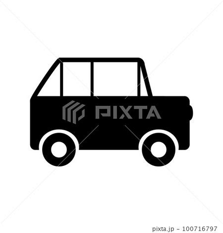 Car icon on white. Car icon on white. 100716797