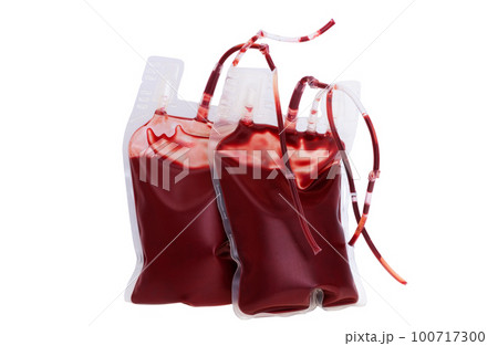 blood bags isolated 100717300