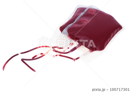 blood bags isolated 100717301