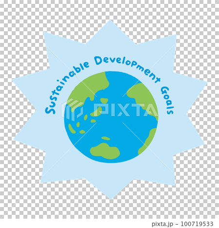 地球_アジア・オセアニア・アメリカ_sdgs3_バクダン水色_主線無し 地球_アジア・オセアニア・アメリカ_sdgs3_バクダン水色_主線無し 100719533