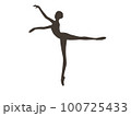 バレエ　シルエット001 100725433