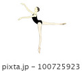 バレエ　ポーズ101 100725923