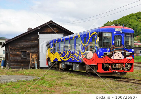 旧北海道ふるさと銀河線（旧国鉄池北線）の風景　旧陸別駅（りくべつ鉄道） 100726807