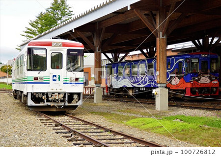 旧北海道ふるさと銀河線（旧国鉄池北線）の風景　旧陸別駅（りくべつ鉄道） 100726812