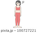肥満に悩んでいる女性 100727221
