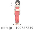 スリムな女性 100727239