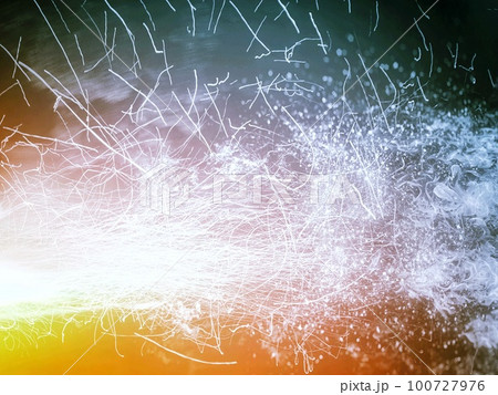 煙と火炎の抽象的な背景 100727976