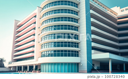 Luxury hotel perspective view Luxury hotel perspective view 100728340