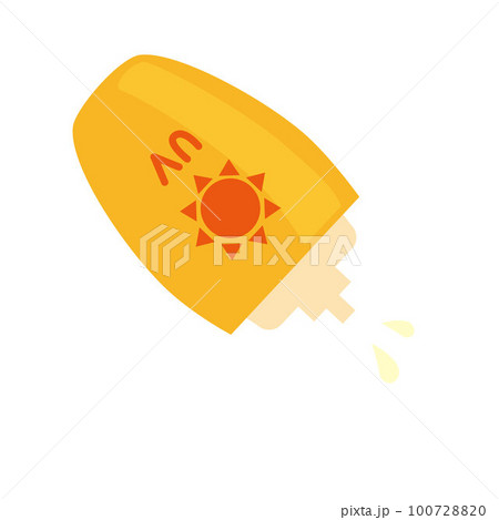 中身を出してる日焼け止め乳液タイプ 100728820