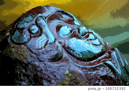 石仏・祈り・雨の朝 石仏・祈り・雨の朝 100732392