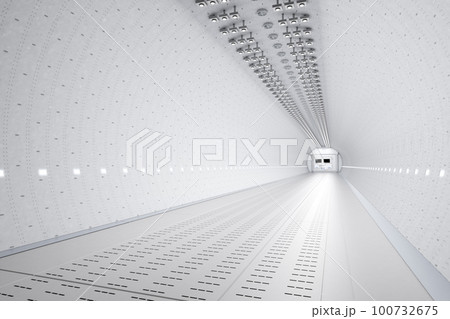 Empty white corridor or walkway hall space Empty white corridor or walkway hall space 100732675
