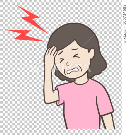 中年婦女,阿姨把手放在頭上,頭痛欲裂 中年婦女,阿姨把手放在頭上,頭痛欲裂 100734685